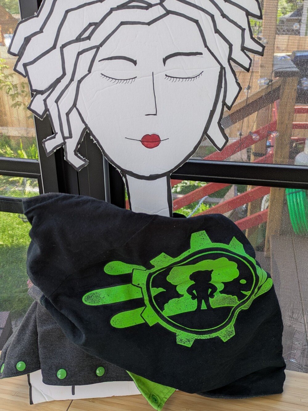 Fallout T-Shirt Blanket Scarf With Snaps